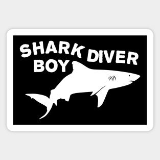 Shark Diver Boy Magnet